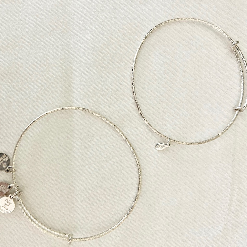 Alex and Ani Silver Tone Bangle Bracelet Spacers